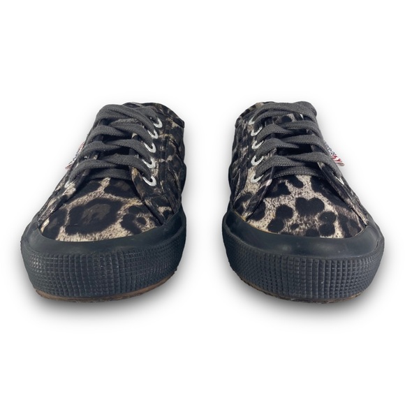 Superga Leopard Print Casual Sneakers S009KWO Lace Up Shoes Multicolor Women 6 - Picture 5 of 9